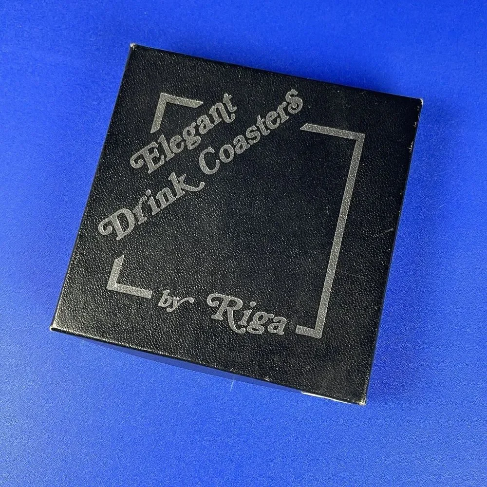 Riga‎ Set of 6 Silver Etched South Australia Sydney Etched Drink Coasters - Picture 10 of 11